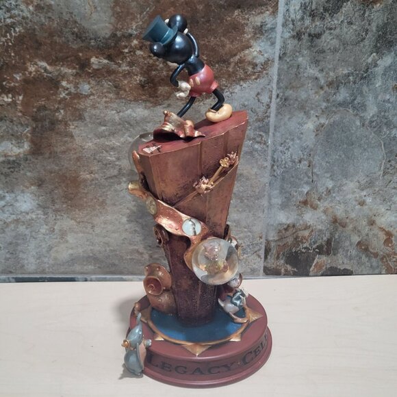 Walt Disney Mickey Mouse 100th Year Celebrating A Legacy Water Globe Statue - Picture 15 of 16